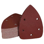 240 Grit Mouse Sander Sandpaper, Jamiikury 5 Hole Detail Sander Sandpaper Palm Sander Paper Mouse Sanding Pads Hook and Loop Sanding Sheets - Pack of 50