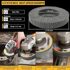 10Pcs 600 Grit Scour Flap Disc 4 1/2 Inch Fine Polishing Buffing Wheel for Metal Stainless Steel Angle Grinder Scouring Pads Scuff Sanding Discs Paint Rust Remover