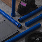 Tandefio 4 Pcs Welding Rod Storage Tube 40 Inch Tig Rod Storage Canisters Welding Electrode Holder Airproof Waterproof Container(Blue)