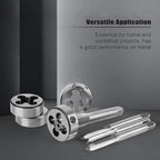 110 PCS Metric Tap and Die Set, Metric Screw Threads M2-M18 for Cutting External and Internal Threading, Come with Storage Case and Complete Accessories