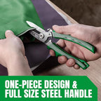 SK 8" Heavy Duty Scissors, All Purpose Shears, Drop Forged CR-V Blades with Safety Lock, Comfortable Grips