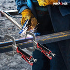 MAXPOWER 11-inch Locking C Clamp Set, 2 Pack Heavy Duty Locking Pliers with Regular Tip for Welding and Woodworking