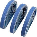 1/2 x 12 Inch Knife Sharpener Sanding Belts for Work Sharp, 120 Grit Replacement Sharpening Belt Kit for Official Work Sharp (WSKTS & WSKTS-KT/Mk.1 & Mk.2) Knife & Tool Sharpener, 30 Pcs