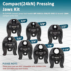 7PCS Compact Press Jaws Kit 1/4" to 1 1/8" for RLS ACR Copper Pipes Compatible with Compact Pro Press Tool (24 kN/5,400 lbs) Suitable for HVAC/R, Refrigeration Pressing Tools