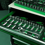 SK 1/2" Drive Socket Set with 160-P Ratchet, 31-Piece, Metric, SuperKrome Finish, Premium CR-V Construction, with EVA Foam Tool Organizer