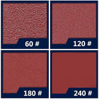120pcs Mouse Sander Sandpaper and 3pcs Sanding Interface Pad, Detail Sander Sanding Sheets, Sanding Paper 60-240 Grit - FBD123