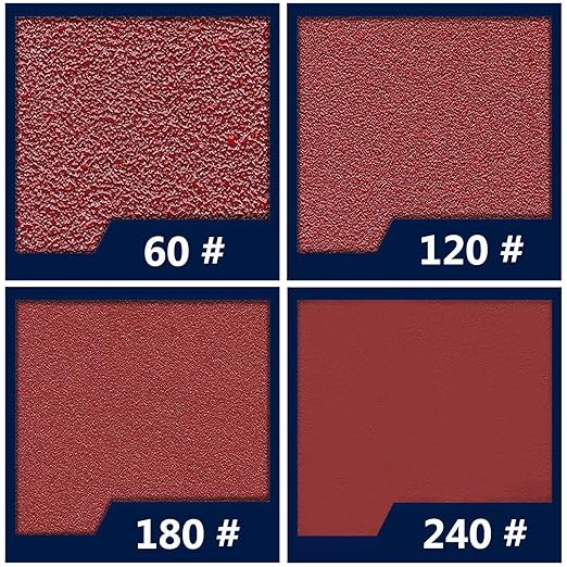 120pcs Mouse Sander Sandpaper and 3pcs Sanding Interface Pad, Detail Sander Sanding Sheets, Sanding Paper 60-240 Grit - FBD123