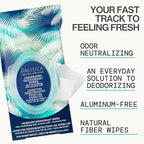 Pacifica Beauty Coconut Milk & Essential Oils Underarm Deodorant Wipes, Helps Remove Odor, Aluminum-Free, Vegan & Cruelty-Free, 30 Wipes (2-Pack)