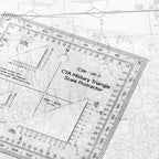 Zonon 5 Inch Military Map Protractor Military Style Utm/mgrs Coordinate Scale Map Perfectly Cut Land Navigation Protractor Maps Reading and Grid Coordinate Reader