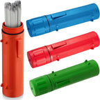 Zonon 4 Pcs Electrode Rod Storage Tube 14 Inch Airproof and Waterproof Welding Rod Holder for Canister(Red,Blue,Green Orange)