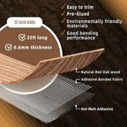 GSCIT Club Red Oak Wood Veneer, 12 inch x 25ft Wood Edge Banding Pre-glued Flexible, Veneer Tape Banding for Cabinet Repair Furniture Restoration