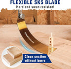 WORKPRO 10 Inch Japanese Pull Saw, Double-Edged Hand Saw for Wood Cutting with 7-10&18 TPI, SK5 Flexible Blade, Non-Slip Beech Handle for Woodworking