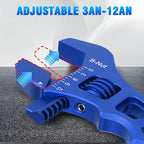 AN Hose Fitting Adjustable Wrench 3AN-12AN Lightweight Aluminum (Blue)
