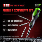 SUNHZMCKP 8 in 1 Screwdriver, Portable multi-purpose screwdriver set，High-Strength Bits, Phillips, Slotted, Torx，Suitable for outdoor and daily repair tools,Practical hand tools