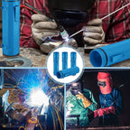Zonon 8 Pcs Welding Rod Holder Stick Welding Electrode Rod Storage Tube 14 Inch Rod Storage Container Airproof Welding Rod Holder Waterproof Storage Canister for Welding Rod (Blue)