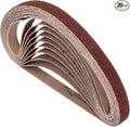 20 Pcs Sanding Belts 1/2 x 18 Inch 40 Grit Aluminum Oxide Abrasive Sandpaper for Belt Sander Metal Grinding Wood Working Weld Rust Removal