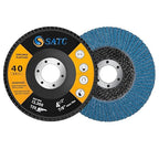 S SATC Flap Discs 4-1/2 Inch 40 Grit Zirconia Grinding Wheel Type 29 Abrasive Discs Flap Wheel for Angle Grinder - 20 Pack