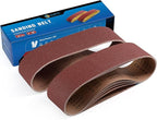 S SATC 12PCS Sanding Belts 4×36-Inch Sanding Belt Belt Sander Belt Sander Paper (2 Each of 60, 80, 120,150,240,400 Grits) Aluminum Oxide