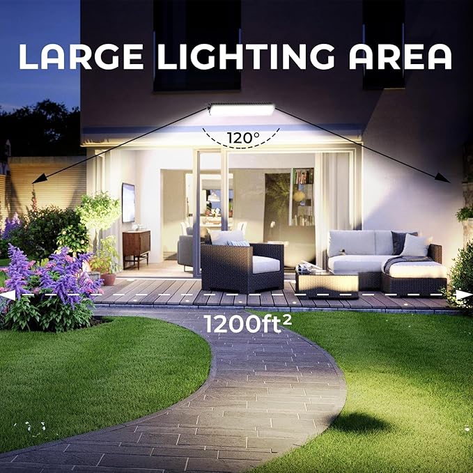 2Pack 100W Shop Light, 11000LM 6000K Daylight White Super Brighter LED Shop Light, IP66 Waterproof Garage Lighting with 1.8M/6FT Cord, Bay Light for Workshop Yard Garage Warehouses