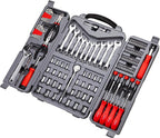 CARTMAN 123 Piece Socket Wrench Set Auto Repair Tool Set Toolbox Storage Case General Household Tool Kit Perfect for Homeowner Diyer Handyman