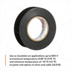 Bundle of 3M Temflex Electrical Tape 165, Black, 3/4 in x 60 ft, 10 Roll Pack + 3M Performance Plus Wire Connector T/R+JUG, Tan/Red, Flexible Steel Spring Connectors, Jug of 750, 22-8 AWG