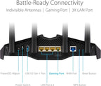 ASUS RT-AX82U (AX5400) Dual Band WiFi 6 Extendable Gaming Router, Gaming Port, Mobile Game Mode, Aura RGB, Included AiProtection Pro Security, Instant Guard, VPN, AiMesh Compatible