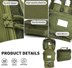 SMONT Toiletry Bag for Men Travel Toiletry Organizer Dopp Kit Organizer Toiletries Travel Bag Shaving Hygiene Bag Bathroom Hanging Men's Toiletry Bag for Short Trips Army Green