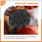 5-Inch Sander Replacement Pad, Universal Hook and Loop Orbital Sander Backing Pad Compatible with Craftsman 315112170,315112180,315279870 Random Orbital Sanders, 2-Pack