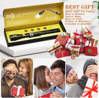 Magnetic Pickup Tool Gifts for Men, Telescoping Magnet Flashlight, Gifts Idea & Gifts for Him, Mechanic, Tech, Handyman, Boyfriend, Birthday Gifts for Dad, Husband, Father, Black