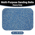 3x21 Inch Sanding Belts 20 Pcs 40 Grits Heavy Duty Belt Sander Zirconia Belt Sander Paper for Wood, Metal, Stainless Steel, Automotive, and Furniture