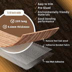GSCIT Club Red Oak Edge Banding, 5/8 inch x 25ft roll of Veneer Edge Banding Preglued Flexible, Wood Tape Banding for Cabinet Repair