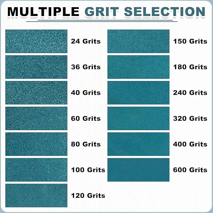 HARFINGTON 3 x 79 Inch Sanding Belts, 4 Pcs 40 Grit Zirconia Abrasive Belt Sander File Belt for Woodworking, Metal Polishing, Knife Sharpener