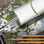 Inside Pipe Cutter for PVC Pipe, Inside Pipe Cutter, Stainless Steel Plumbing Internal Plastic Hose Cutting Tool with Grit Cutting Wheel & Handle 7" Adjustable Cut Depth