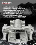 cciyu Rear Left Brake Caliper Assembly w/Bracket 18B5039 For Chrysler For 200/For Cirrus/For Sebring,For Dodge For Avenger/For Caliber,For Jeep For Compass/For Patriot,For Mitsubishi For Lancer