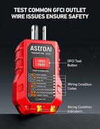 AstroAI Circuit Breaker Finder with GFCI Outlet Tester, Electrical Tester Tool for Home/Workshop Circuit Tracing, Quickly Locates Breakers with Indicators
