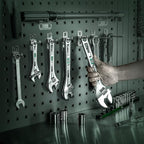 SK 8-Inch Adjustable Wrench, 1" Jaw Capacity, Cr-V Steel, SAE&Metric Scales