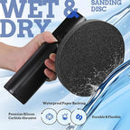 20PCS 6 inch Silicon Carbide Sanding Discs 10000 Grit, Wet Dry Orbital Sander Hook and Loop Sandpaper Disc Ultra Fine Grit, Best for Metal,Automotive Precision Polishing