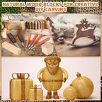 30 Pcs Wood Carving Tools Whittling Kit Include Hand Carving Knife Set Wood Blocks Cut Resistant Gloves Sawdust Brush Sharpening Stone Polishing Wax Sharpening Leather Storage Bag for Beginners