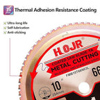 Metal Cutting Circular Saw Blade, Steel and Stainless Steel Cutting, The Cutting Head uses a Special Anti-Heat Sticking Coating with high Finish and Long Life, FMB 10 inch 66-Tooth 1" -TA