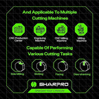 Carbide Ball Nose End Mills 2 Flute 5/16 Inch SHK. and Cutting Dia. 3D Carving, High-Speed and Deep Cutting, AlCrN Coated, Apply for Alloy Steel, Stainless Steel and Various Cast Iron. (3PCS)
