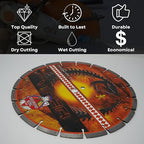 14 Inch 5-Pack Viper Laser Concrete Diamond Blade – Professional Grade for Concrete, Brick, Block, Stone & Pavers – Precision Cutting Disc for Electric or Gas Saws Wet/Dry, 1"-20mm Arbor (14" 5pcs)