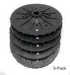 SIGNI 5 Pack SiC Plastic Back Grinding Wheel for Granite/Marble/Concrete and Glasses (7 INCH, 8 GRIT)