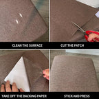 Fabric Repair Patches, 17X158 Inch Linen Repair Tape Self-Adhesive Fabric Patches Durable, DIY Large Linen Tape for Sofa, Couches, Furniture, Chair, Clothing （17X158 Inch, Beige）