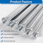 Tnisesm 5Pcs Spring Tube Bender Set 1/4'', 5/16'', 3/8'', 1/2'' and 5/8'' for Copper, Aluminum and Thin Wall Steel Tubing
