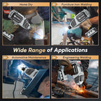 Portable Handheld Welding Machine - 110V IGBT Inverter Handheld Welder, 20-120A ARC Adjustable Current, Hot Start & Anti-Stick for 3/32"-1/8" Welding Rods(Grey)