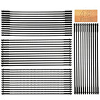 48pcs Scroll Saw Blade Set 5 Inch Pin End Scroll Saw Blades SK5 Carbon Steel Coping Saw Blade Jig Saw Blades Woodworking Tool for Wood Metal Plastic Cutting US(Black)