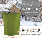 Backflow Preventer Insulation Cover - Water Pipe Insulation Sprinkler Cover for Outside - Insulated Backflow Cover Pouch for Irrigation Back Flow Valve in Winter or Sun Exposure (25"W x 30"H, GREEN)