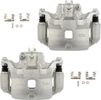 cciyu Front Left & Right Brake Calipers Assembly w/Bracket 19B3306 19B3307 2007 2008 2009 2010 2011 2012 2013 2014 2015 2016 2017 2018 2019 For Nissan For Sentra