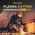 TOOLIOM 110Pcs Plasma Cutter Torch Consumables PT31 Electrode Nozzles Cups Kit Fit CUT40 CUT50 with Plasma Cutting Torch PT31 LG40