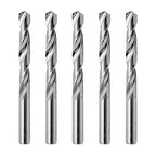 LUMA 3/8" Solid Carbide Jobber Drill Bits with Straight Shank and 118° Point Angle, Made from Tungsten Carbide Material,5-Pieces